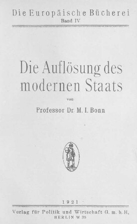 Die Auflösung des modernen Staats