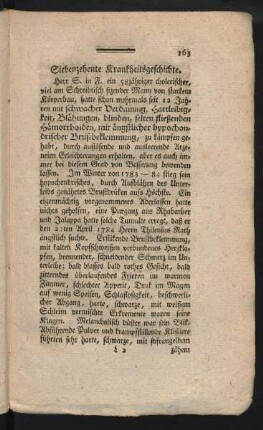 Siebenzehnte Krankheitsgeschichte