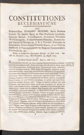 Constitutiones Ecclesiasticae