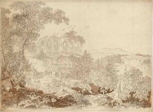 Klosterruine und Friedhof auf dem Oybin