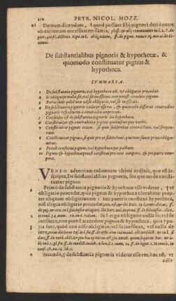 De substantialibus pignoris & hytopthecae, & quomodo constituatur pignus & hypotheca.