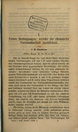 Journal für praktische Chemie : practical applications and applied chemistry ; covering all aspects of applied chemistry. 67. 1856