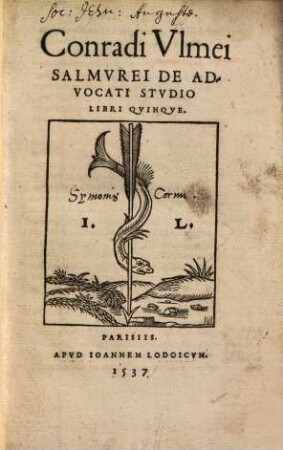 De advocati stvdio libri qvinqve