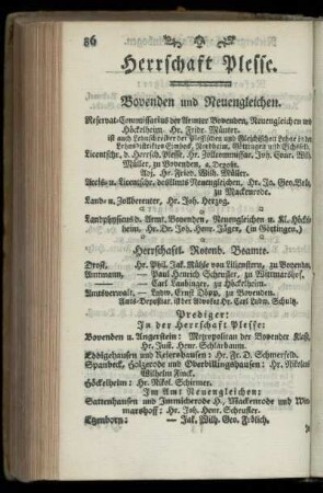 Herrschaft Plesse