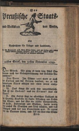 48stes Stück, den 30sten November 1799