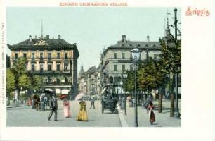 Leipzig: Eingang Grimmaische Strasse
