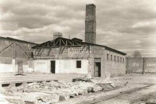 Ravensbrück, Gedenkstätte des ehemaligen Frauen-Konzentrationslagers, Krematorium : Zustandsaufnahme vom April 1957