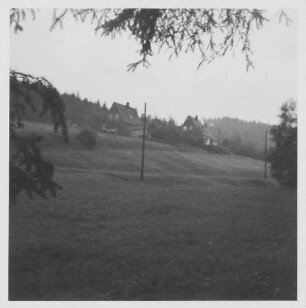 Sachsen? Landschaft mit Häusern