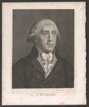 Porträt Gottfried August Bürger (1747-1794)