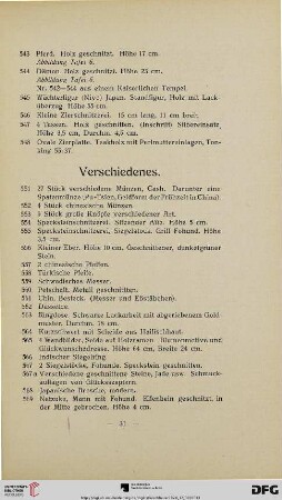 Verschiedenes (Nr. 551-579b)