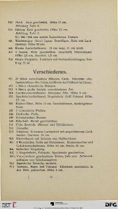 Verschiedenes (Nr. 551-579b)