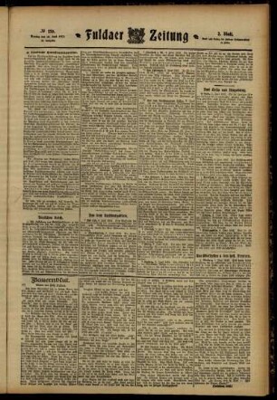 Zweite Ausgabe vom Montag, den 10. Juni 1912.
