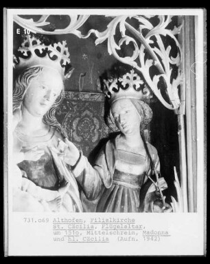 Detail: Heilige Cäcilia