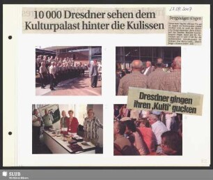 Der Sächsische Bergsteigerchor singt vor dem Kulturpalast Dresden zum „Tag der offenen Tür“ (Bilder 1 und 3) : Dirigent: Werner Matschke