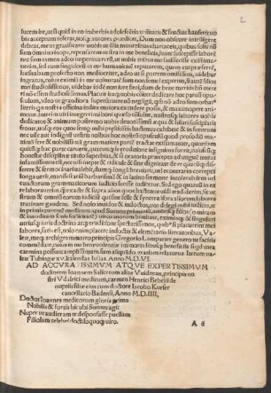 Ad ... doctorem Ioannem Salicetum alias Widman ... carmen Henrici Bebelii de nuptiis filiae eius ...