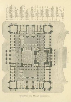 Grundriss des Haupt-Geschosses