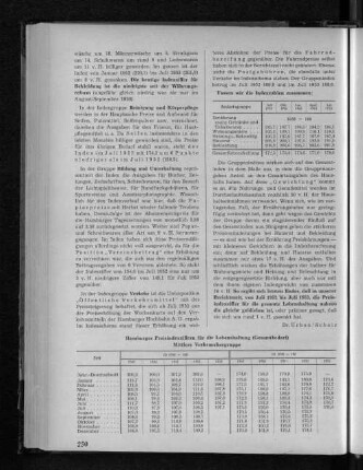 Hamburger Preisindexziffern für die Lebenshaltung (Gesamtbedarf). Mittlere Verbrauchergruppe