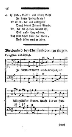 Kirchenlied bey Christenlehren zu singen.