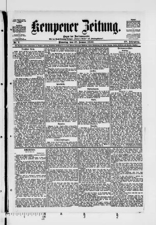 Kempener Zeitung. 1894-1904
