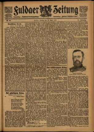 Ausgabe vom Freitag, den 28. April 1905.