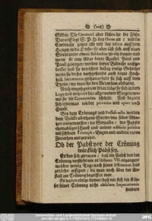 Ob der Pabst vor der Crönung würcklich Pabst sey.