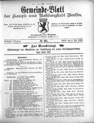1909,27: No. 27, 4. Juli 1909