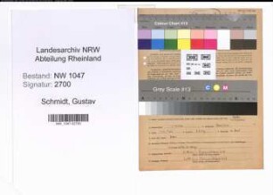 Entnazifizierung Gustav Schmidt , geb. 01.04.1899 (Arzt)