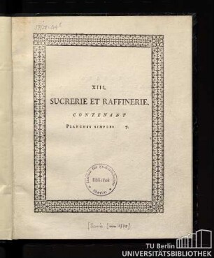Sucrerie et raffinerie