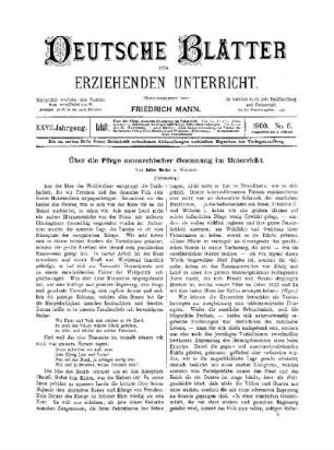 Über die Pflege monarchischer Gesinnung im Unterricht : (Fortsetzung)