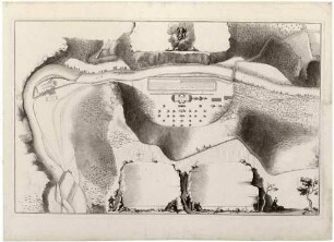 Lageplan des Plauenschen Grundes beim Saturnfest 1719