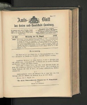 No. 203, 23. August 1916