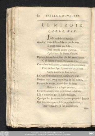 Le Miroir. Fable XIV.