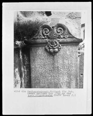 Epitaph für Johann Georg Nollert