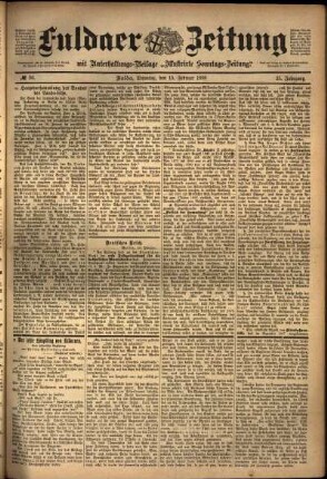 Ausgabe vom Dienstag, den 15. Februar 1898.