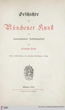 Geschichte der Münchener Kunst im neunzehnten Jahrhundert
