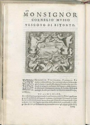 Monsignor Cornelio Mvsso Vescovo Di Bitonto.