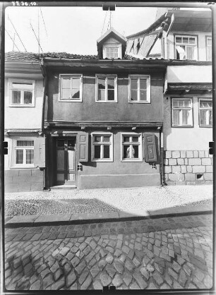 Quedlinburg, Kramerstraße 10. Wohnhaus (1699). Straßenfront