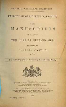 Report. 12. 1890 (1888), Appendix part 4