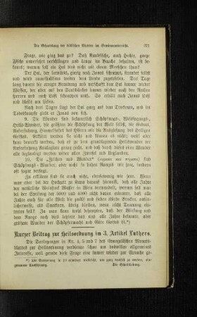 Kurzer Beitrag zur Heilsordnung im 3. Artikel Luthers