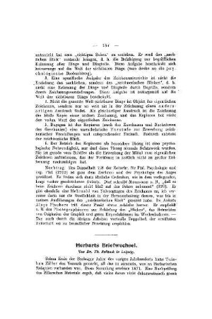 Herbarts Briefwechsel