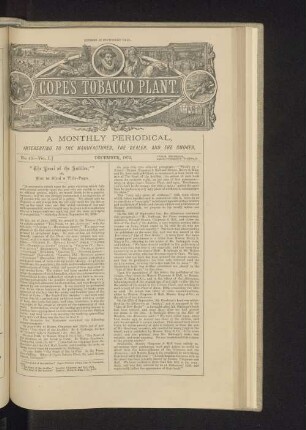 Cope's Tobacco Plant. No. 45. - Vol. I. December, 1873.