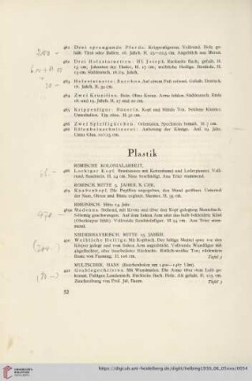 Plastik (Nr. 487-517)
