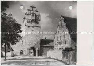Dinkelsbühl, Nördlinger Tor und Stadtmühle