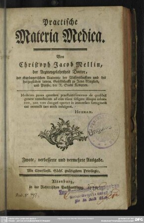 Practische Materia Medica