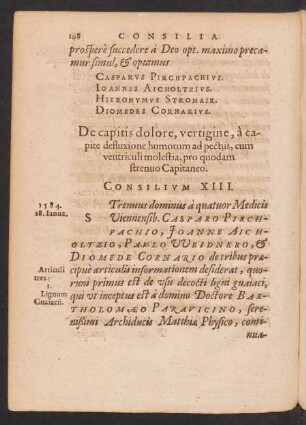 Consilium XIII.