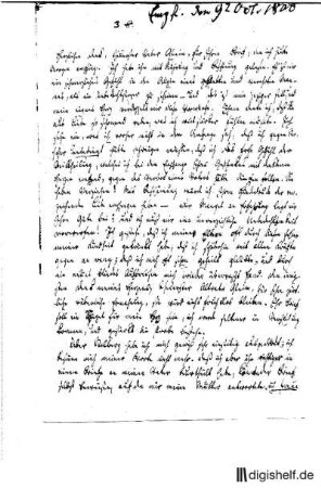 3: Brief von Heinrich Voß an Johann Wilhelm Ludwig Gleim