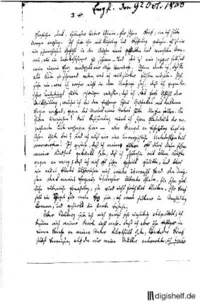 3: Brief von Heinrich Voß an Johann Wilhelm Ludwig Gleim
