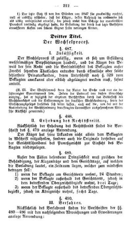 II. Erhebung des Rechtsstreits.