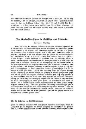 Das Auslanddeutschtum in Geschichte und Erdkunde