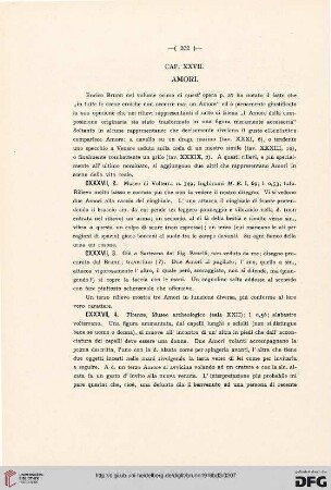 Cap. XVII: Amori